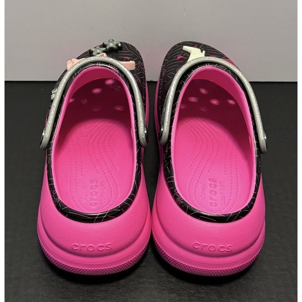 Crocs X Barbie Crush Platform Clog Limited Edition Black Pink, Women 7 / Men 5 - Picture 8 of 11